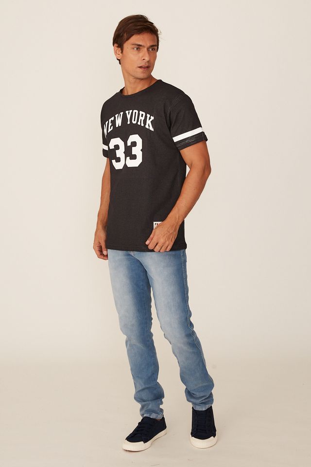 Camiseta-Mitchell---Ness-Especial-New-York-Knicks-Patrick-Ewing-Preta-Mescla