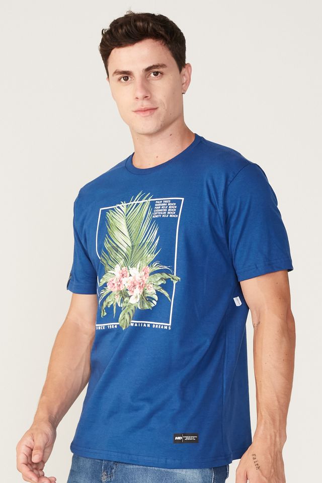 Camiseta-HD-Estampada-Palm-Trees-Azul