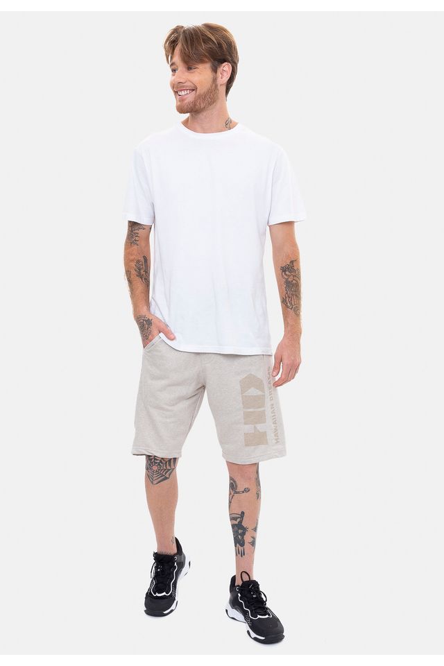 Bermuda HD Moletom Plus Size Dream Off White - MitchellAndNess