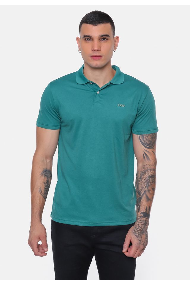 Camisa-Polo-HD-Sleeve-Verde-Militar