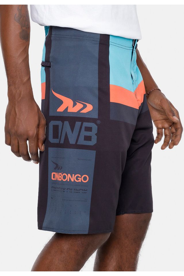 Boardshort-Onbongo-Sport-Preto-Com-Azul