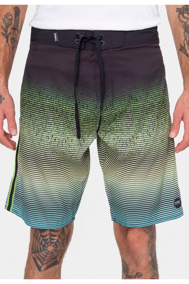 Boardshort-Oneill-Fade-Stripe-Preto