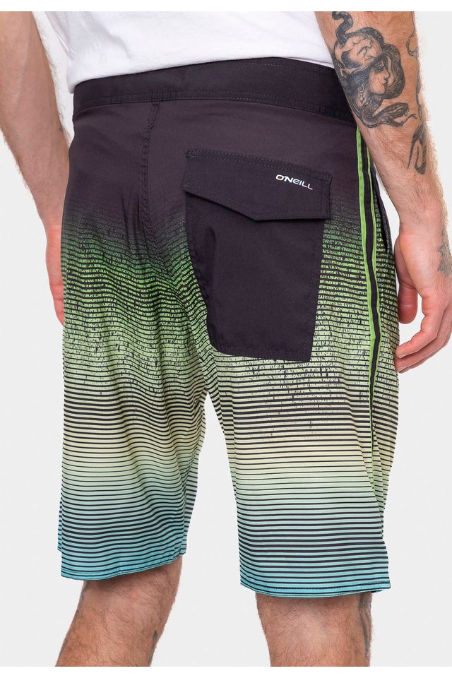 Boardshort-Oneill-Fade-Stripe-Preto