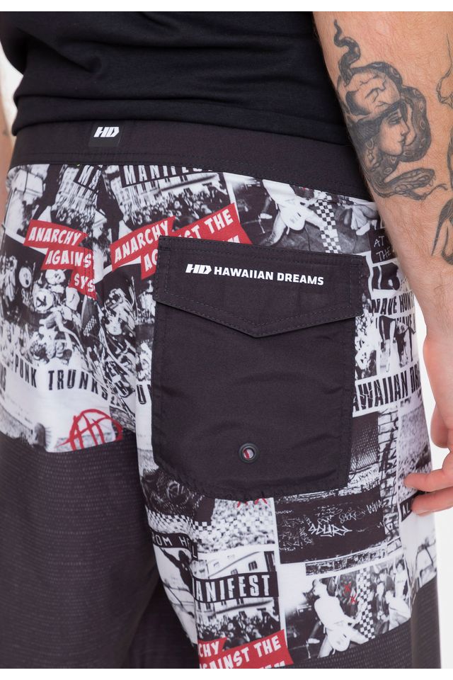 Boardshort-HD-Anarchy-Preto-Com-Vermelho