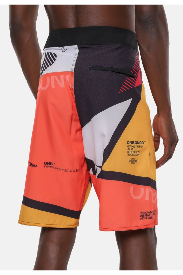 Boardshort-Onbongo-Snc88-Vermelho-Laranja