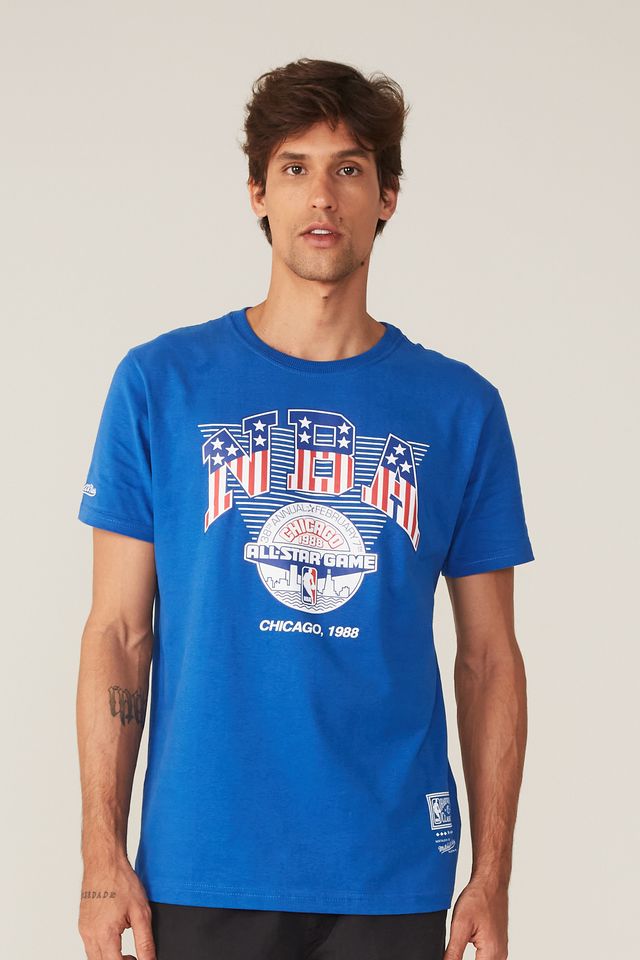 Camiseta-Mitchell---Ness-Estampada-All-Star-Game-Azul