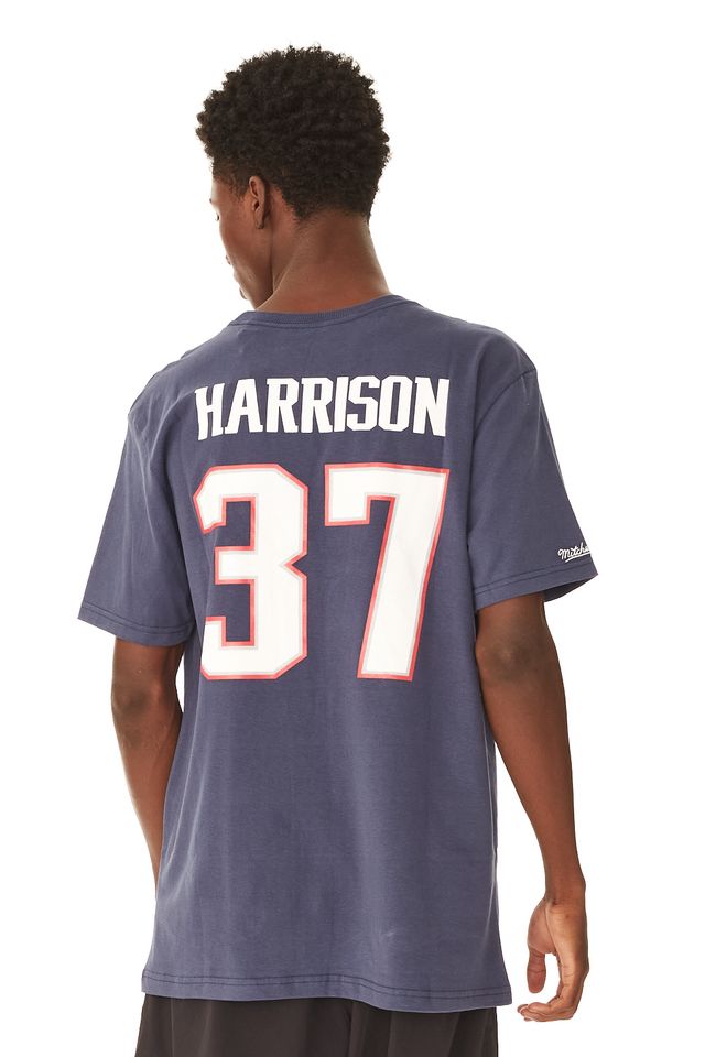 Rodney Harrison New England Patriots T Shirt Men Large Adult Blue NFL  Football