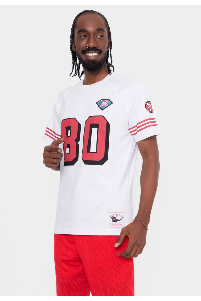 Camiseta-Mitchell---Ness-NFL-Especial-San-Francisco-49ERS-Jerry-Rice-Branca