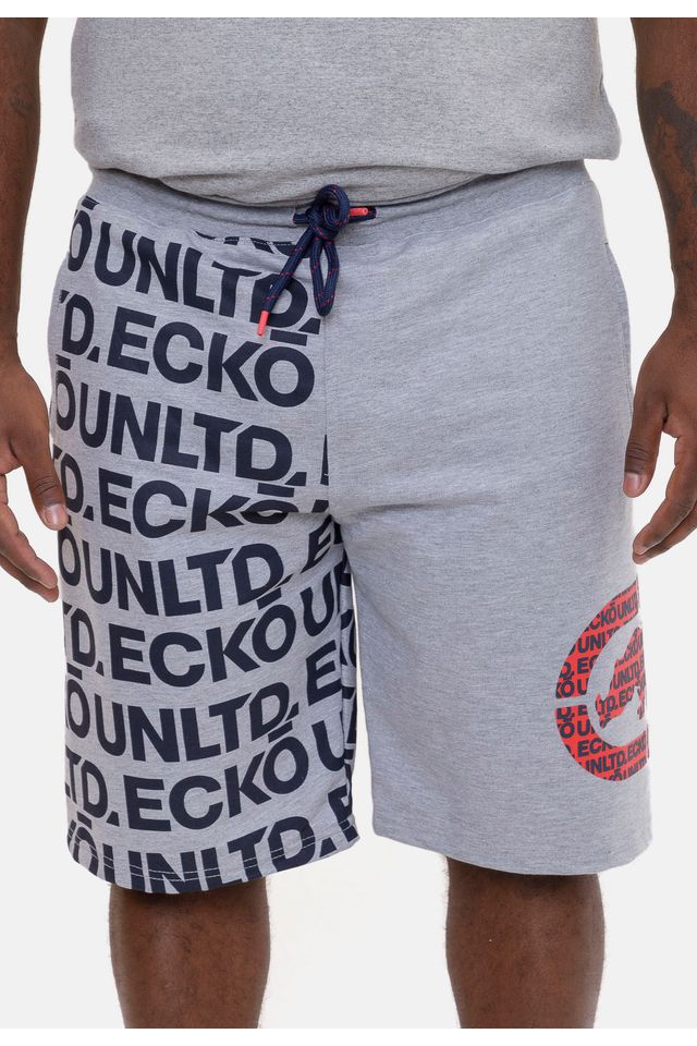 Bermuda-Ecko-Plus-Size-Class-Cinza-Mescla