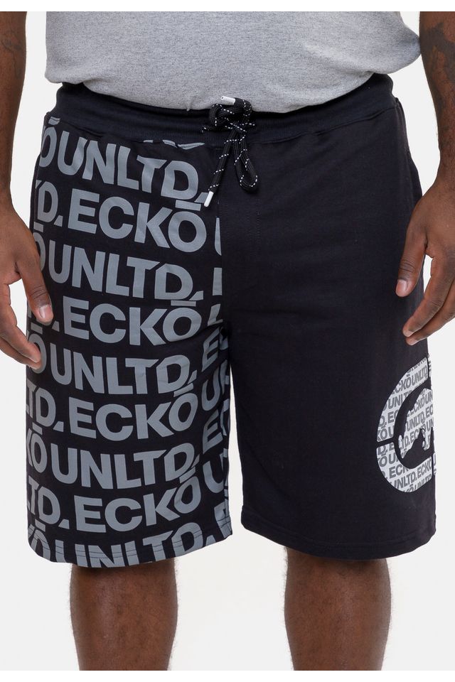 Bermuda-Ecko-Plus-Size-Class-Preta