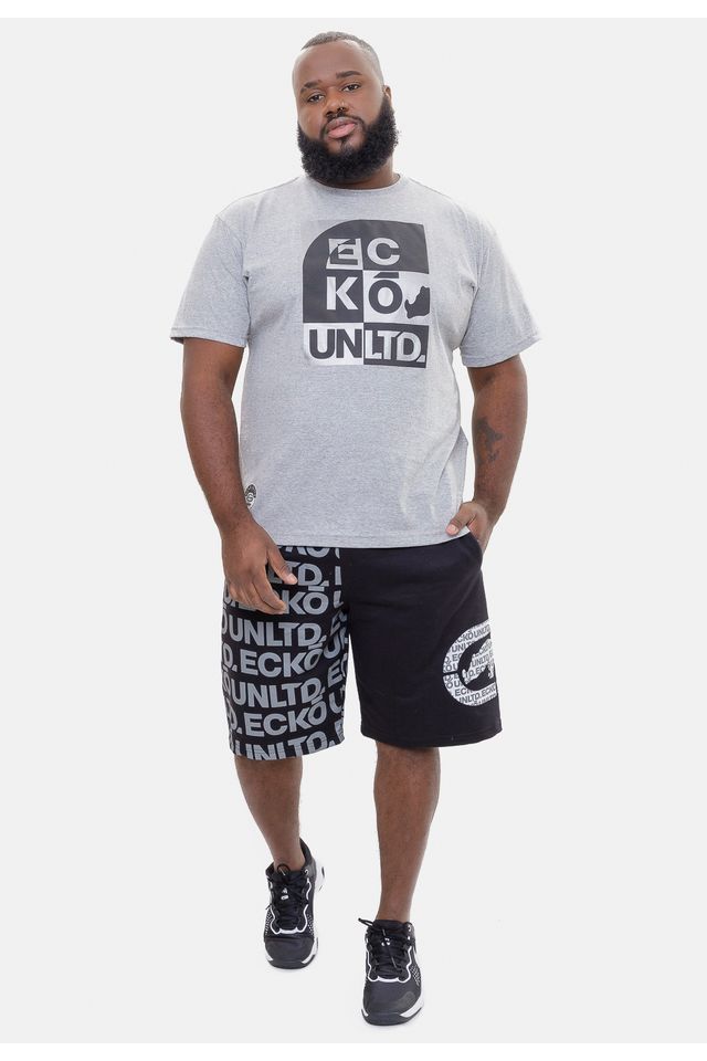 Bermuda-Ecko-Plus-Size-Class-Preta