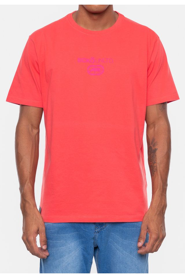 Camiseta-Ecko-Estampada-Coral