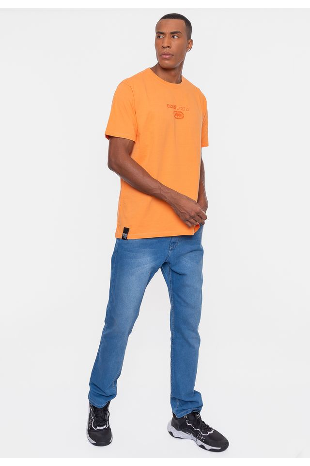 Camiseta-Ecko-Estampada-Laranja