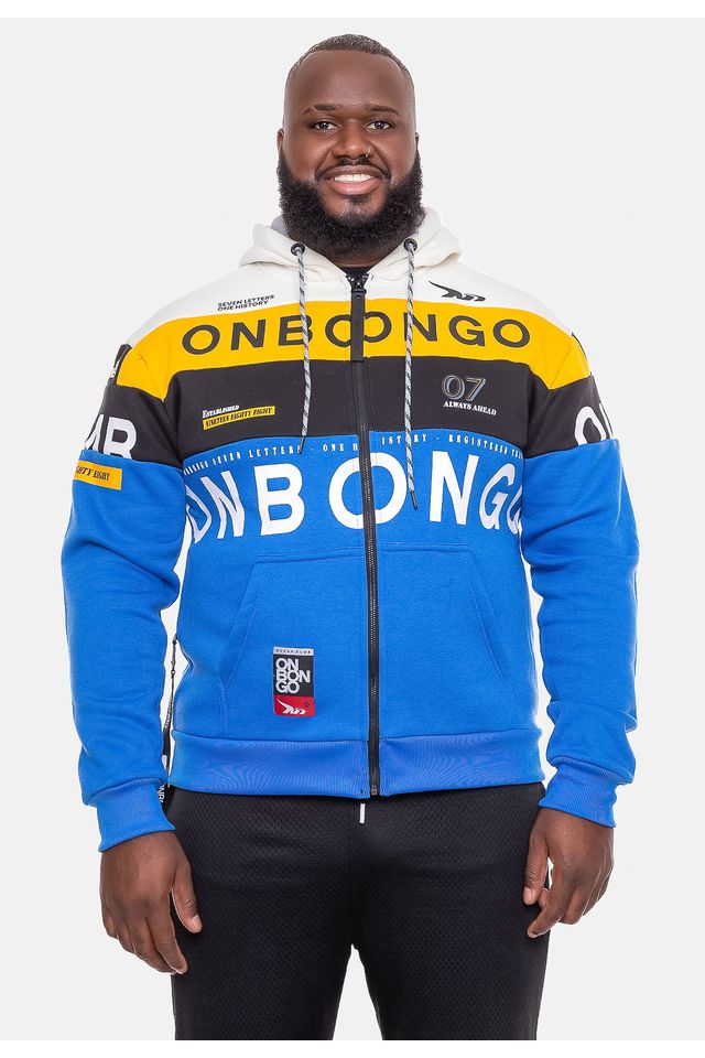 Camiseta Onbongo Plus Size Gym Azul - Urbane