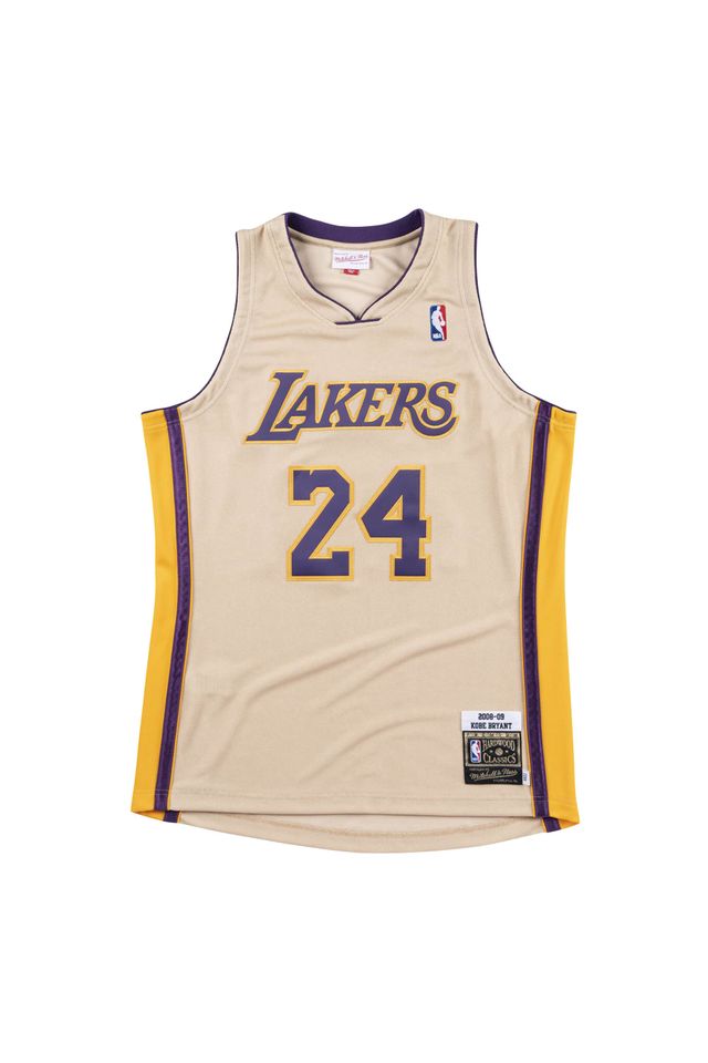 Regata-Mitchell---Ness-Swingman-Jersey-Premium-Gold-Los-Angeles-Lakers-Kobe-Bryant-2008-2009-Dourada