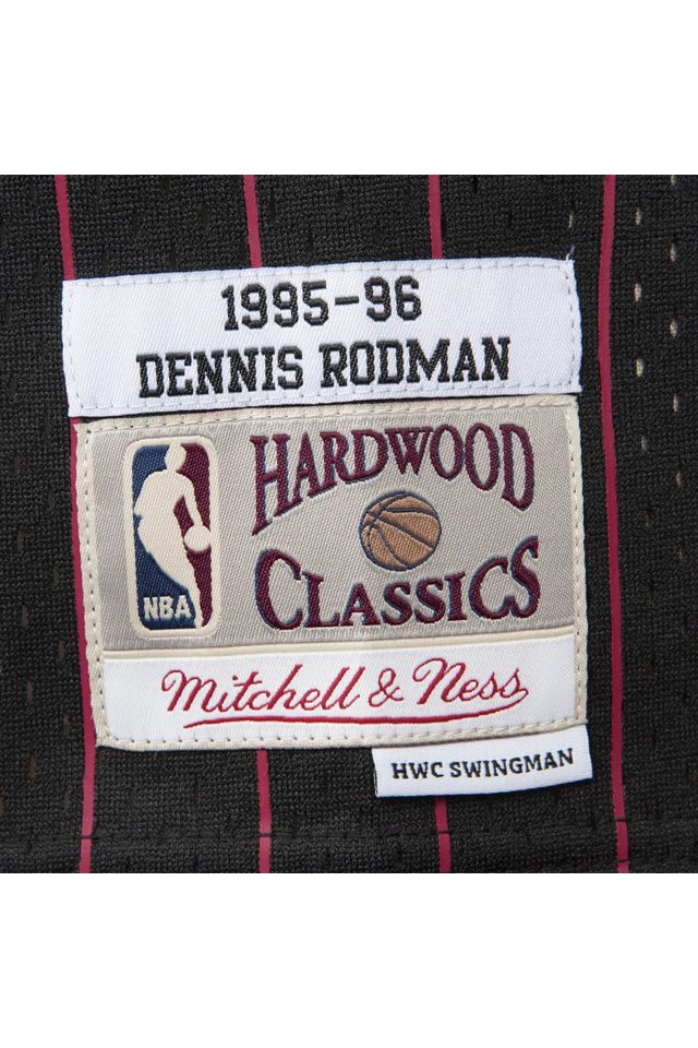 Regata-Mitchell---Ness-NBA-Swingman-Jersey-Chicago-Bulls-Alternate-1995-96-Dennis-Rodman-Preta