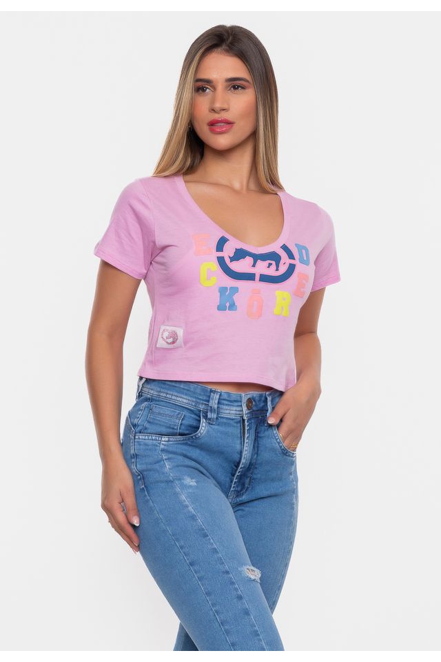 Camiseta-Ecko-Feminina-Estampada-Rosa