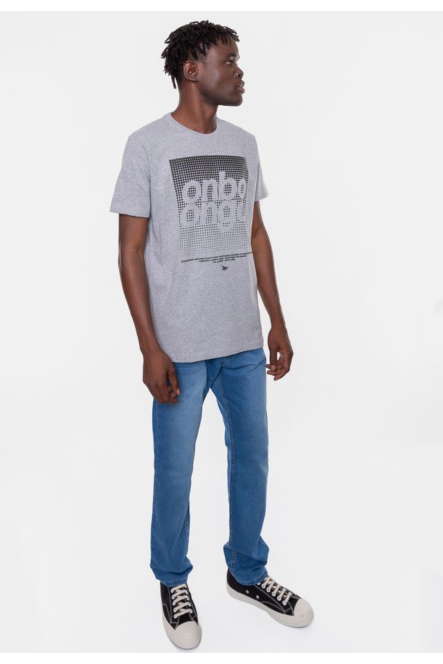 Camiseta-Onbongo-Estampada-Dot-Cinza-Mescla
