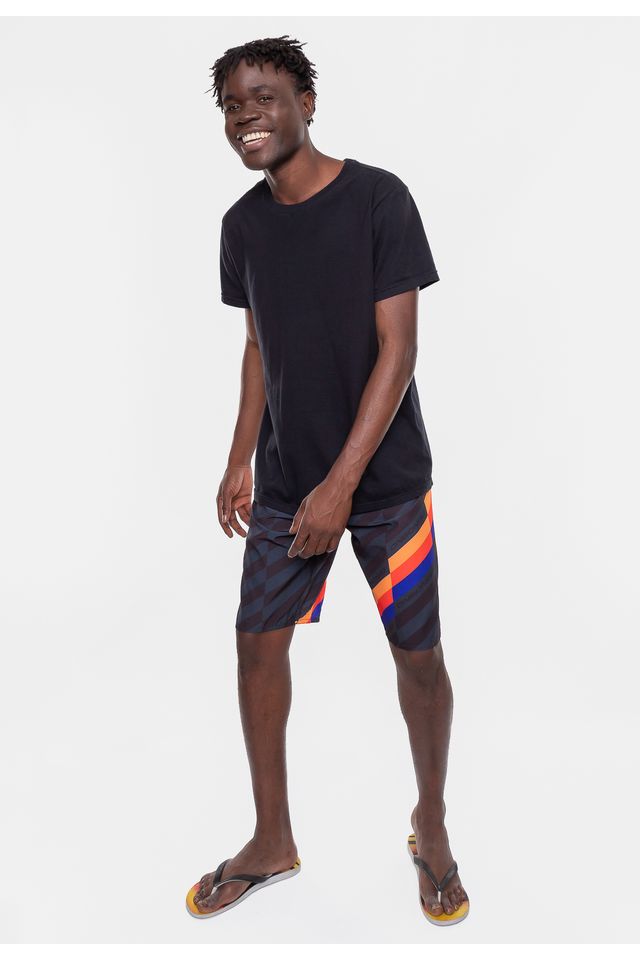 Boardshort-Onbongo-Glitc-Preto