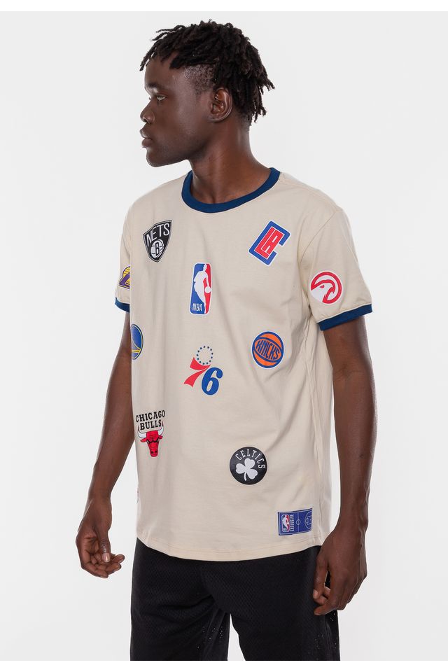 Camiseta-NBA-Patches-Bege-Vintage