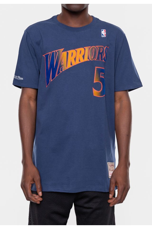 Camiseta-Mitchell---Ness-Golden-State-Warriors-Davis-Azul