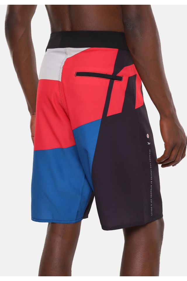 Boardshort-Onbongo-Wyn-Preto-Vermelho