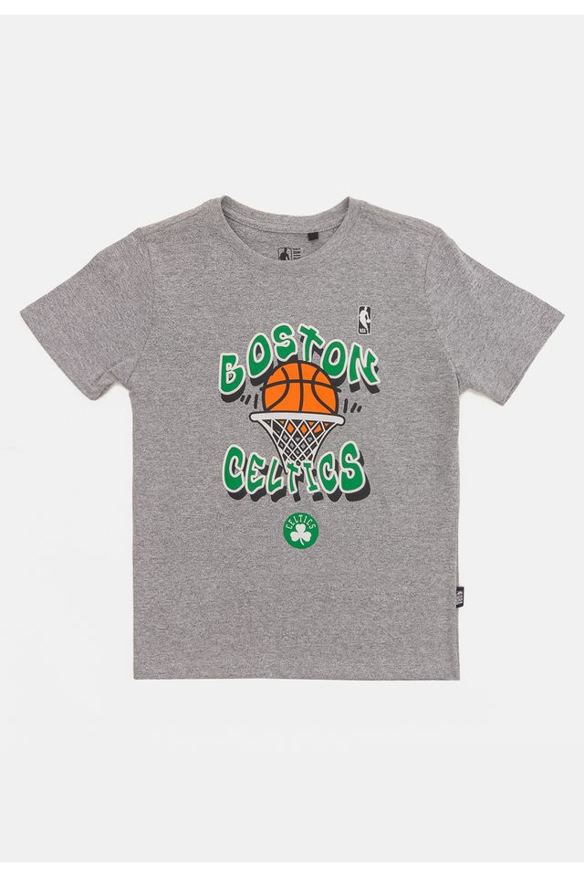 Camiseta-NBA-Juvenil-Basket-Boston-Celtics-Cinza