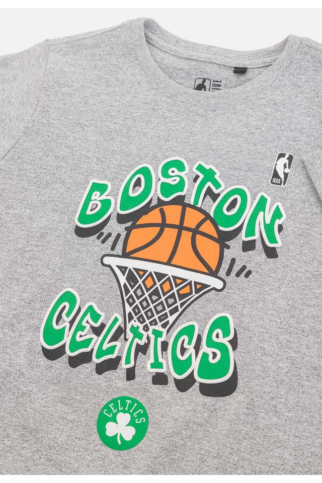 Camiseta-NBA-Juvenil-Basket-Boston-Celtics-Cinza