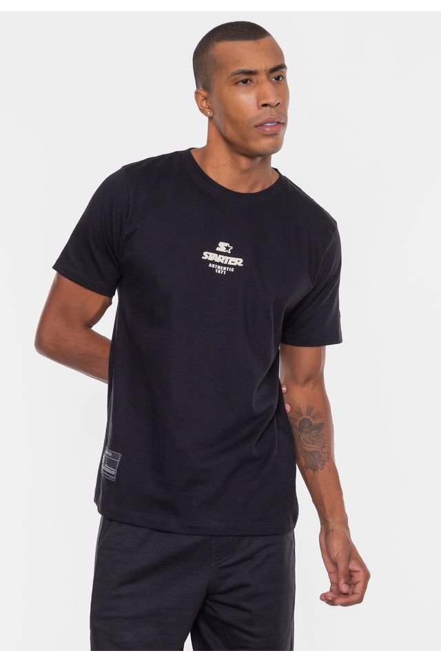 Camiseta-Starter-Estampada-Preta Camiseta-Starter-Estampada-Preta