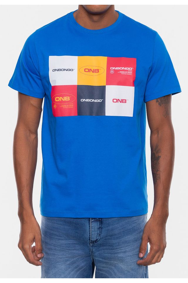 Camiseta-Onbongo-Lettering-Azul