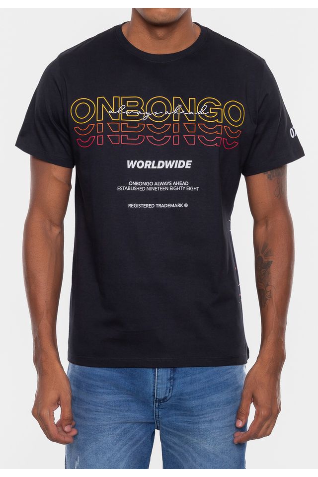Camiseta-Onbongo-Replay-Preta