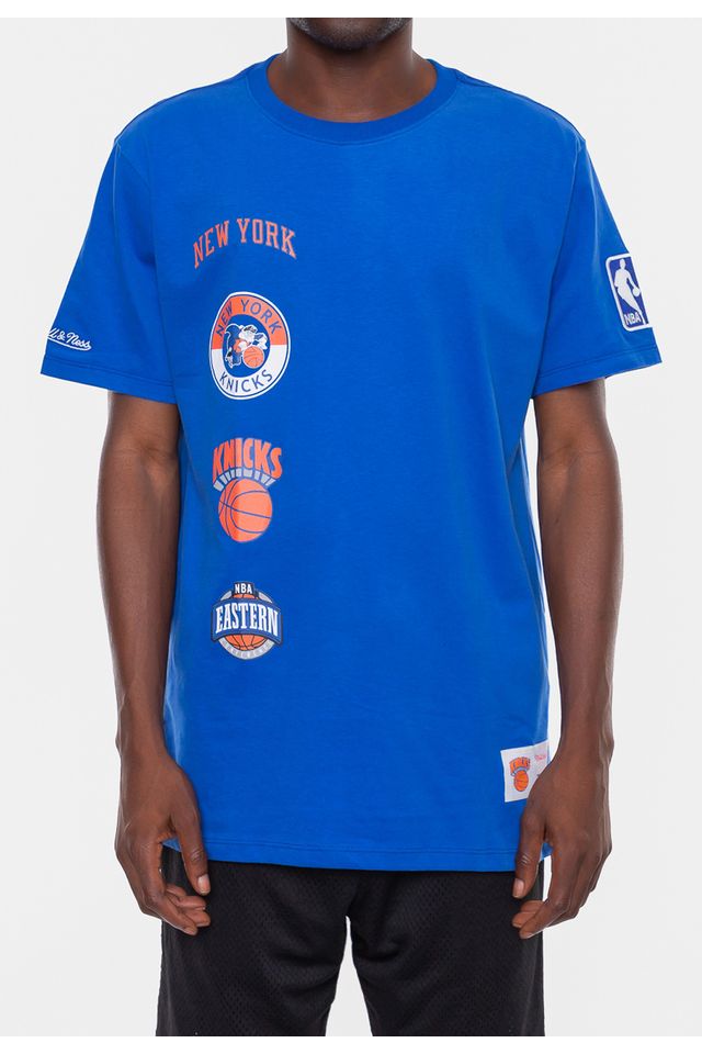 Camiseta-Mitchell---Ness-New-York-Knicks-City-Azul-Golden-State