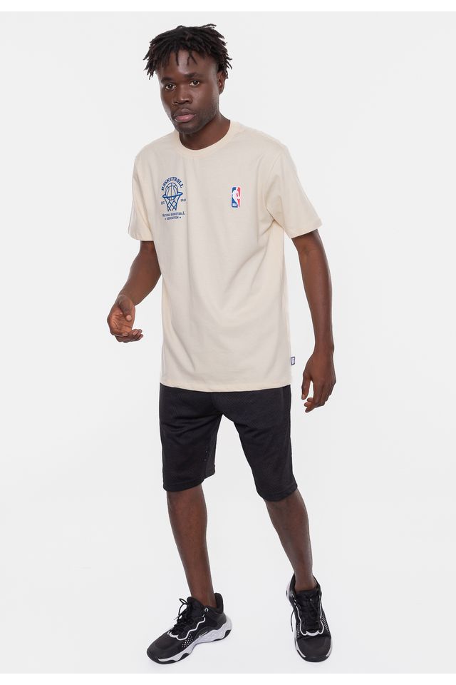Camiseta-NBA-Hit-The-Hoop-Bege-Vintage