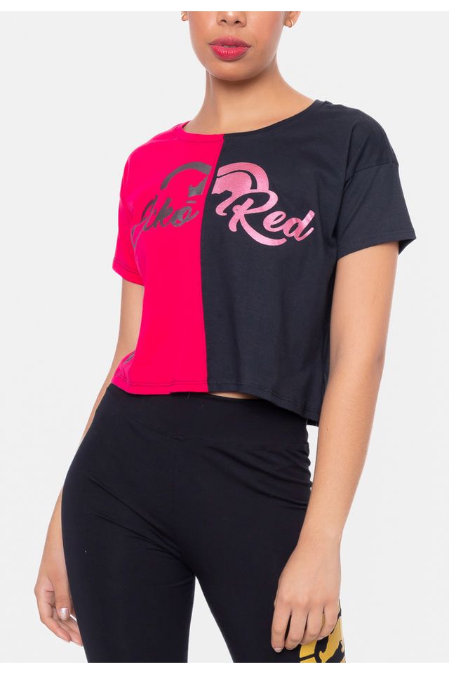 Camiseta-Ecko-Feminina-Bitch-Pink-c--Preta