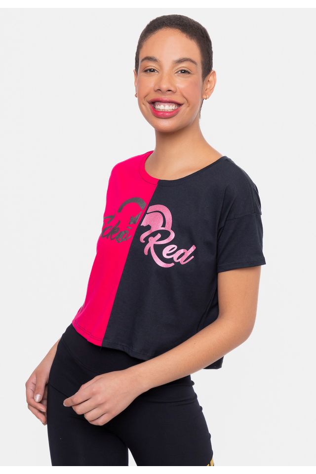 Camiseta-Ecko-Feminina-Bitch-Pink-c--Preta