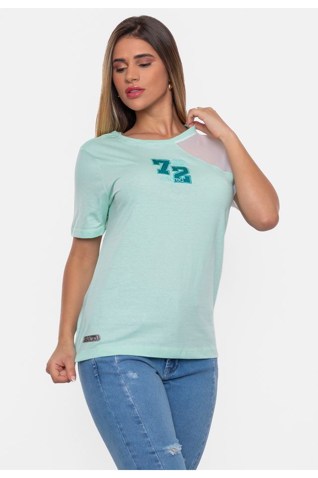 Camiseta-Ecko-Feminina-Estampada-Verde