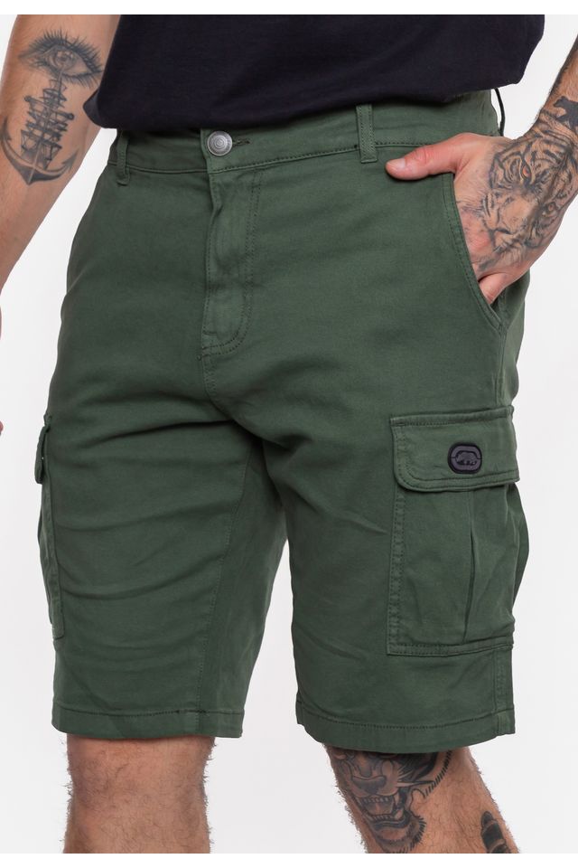 Bermuda Ecko Cargo Sarja Verde Militar - Ecko