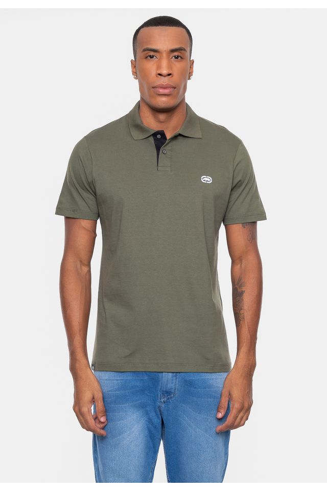 Camisa-Polo-Ecko-Basica-Verde-Militar