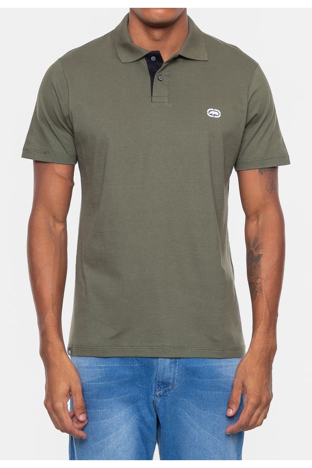 Camisa-Polo-Ecko-Basica-Verde-Militar