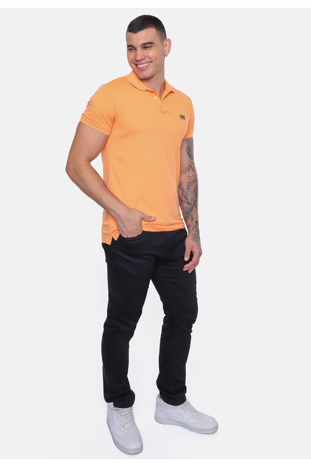 Camisa-Polo-Ecko-Piquet-Laranja-Claro