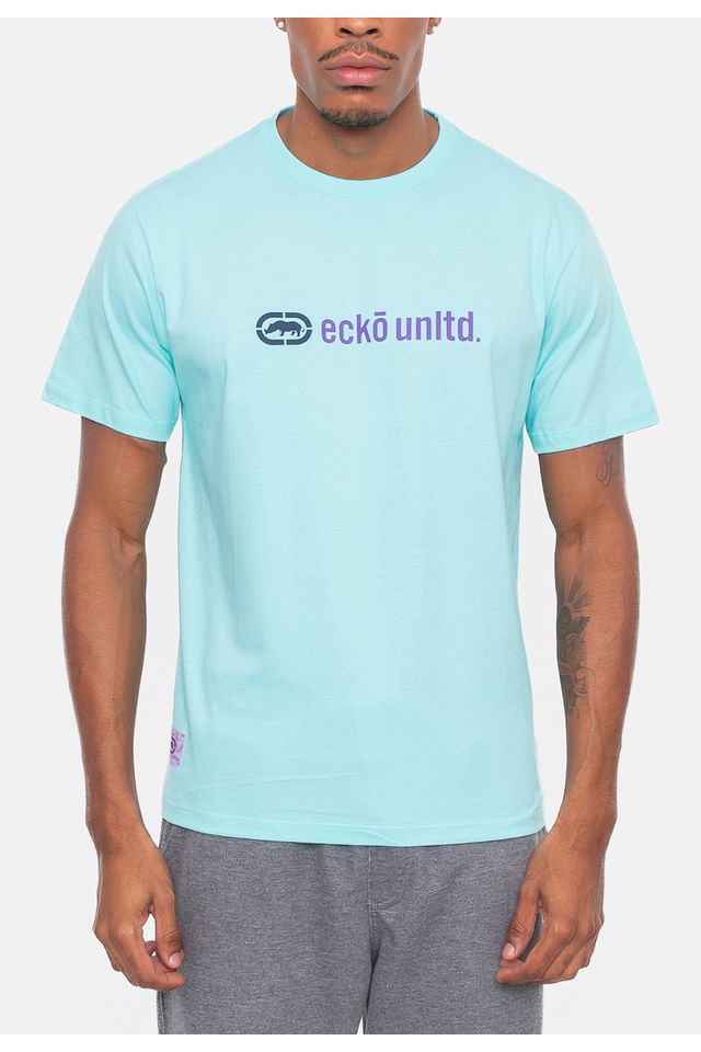 Camiseta-Ecko-Estampada-Verde