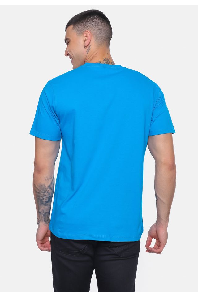 Camiseta-Ecko-Estampada-Azul