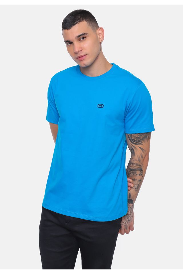 Camiseta-Ecko-Estampada-Azul