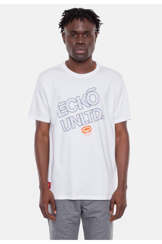 Camiseta-Ecko-Estampada-Branca-Off