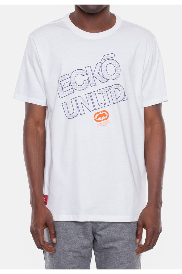Camiseta-Ecko-Estampada-Branca-Off