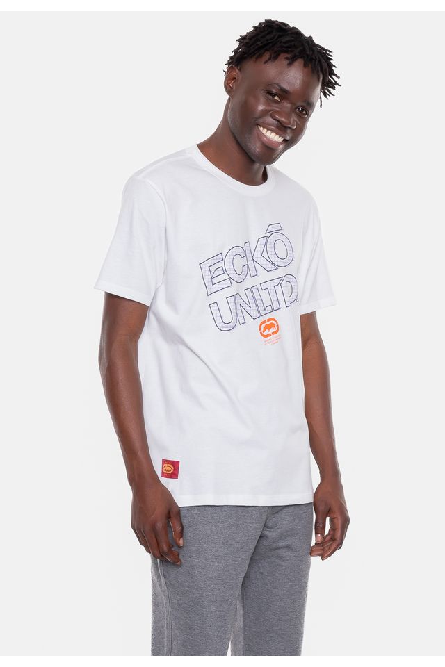 Camiseta-Ecko-Estampada-Branca-Off