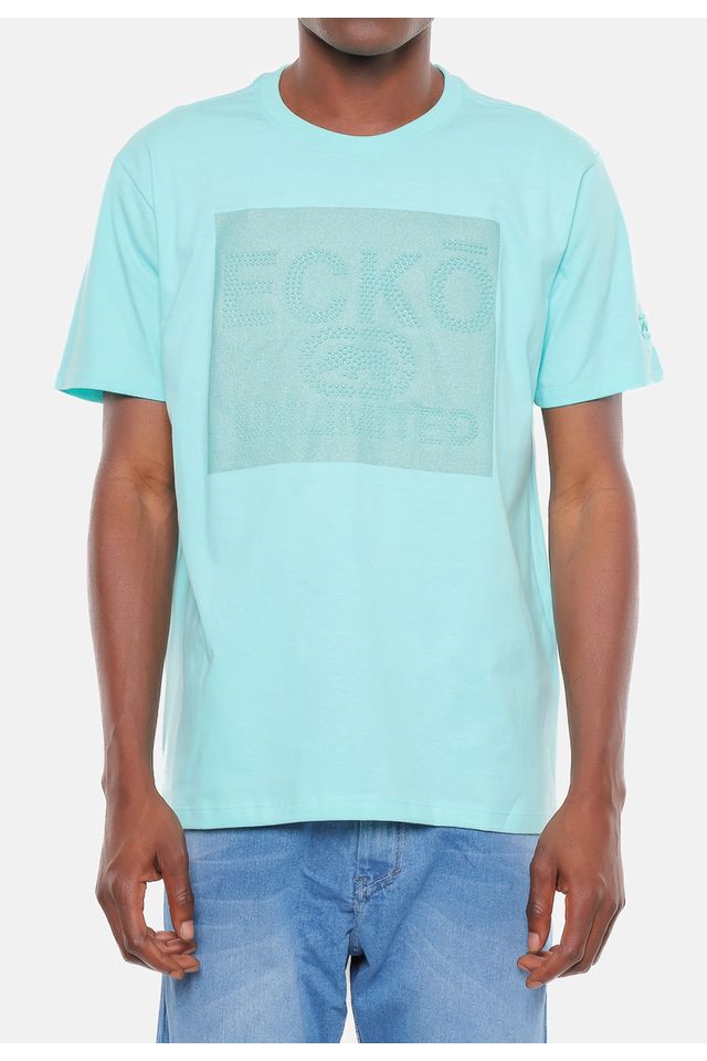 Camiseta-Ecko-Estampada-Verde