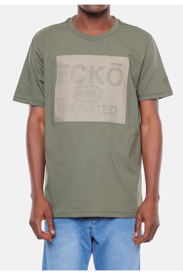 Camiseta-Ecko-Estampada-Verde-Militar