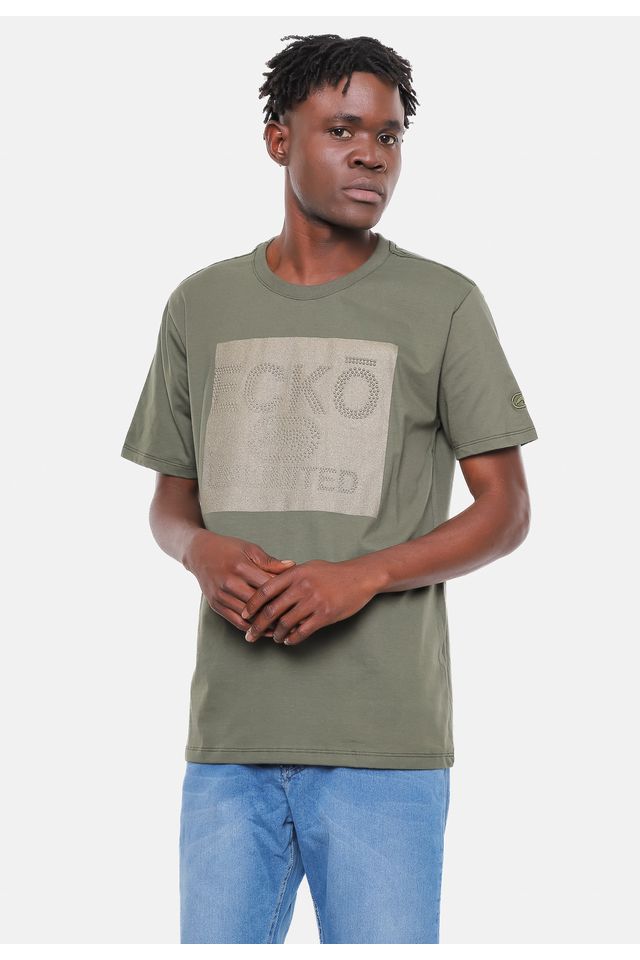 Camiseta-Ecko-Estampada-Verde-Militar