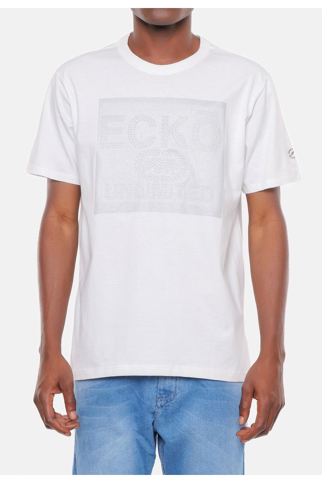 Camiseta-Ecko-Estampada-Branca-Off